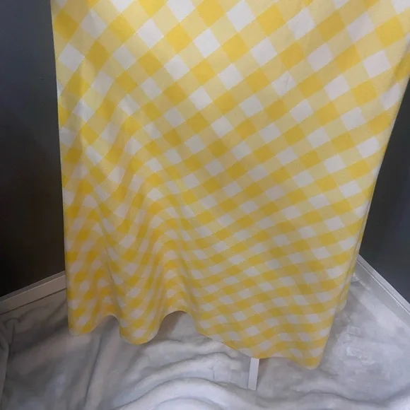 Crown & Ivy Yellow Checkered Maxi Dress - Picture 9 of 17